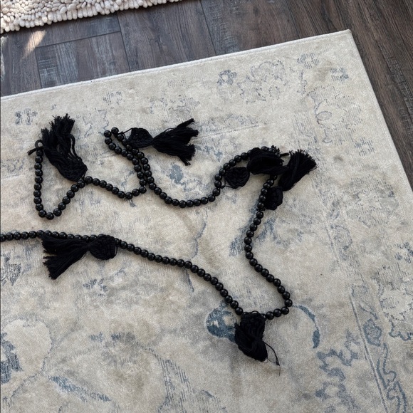 Bundle- Wood Bead Tassel Garland Wooden 72 inch 6 ft - Picture 9 of 12